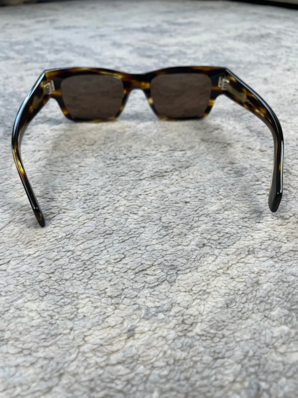 New Salvatore Ferragamo SF2011S Brown Stripe Tortoise Rectangular Sunglasses